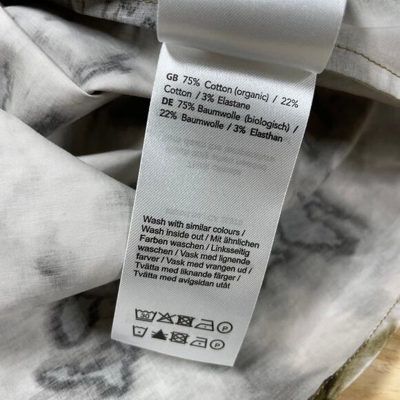 Samsoe Samsoe NWT Tea Shirt Top Camo Clay Size XXS Oversized Button Front Collar - Picture 13 of 14